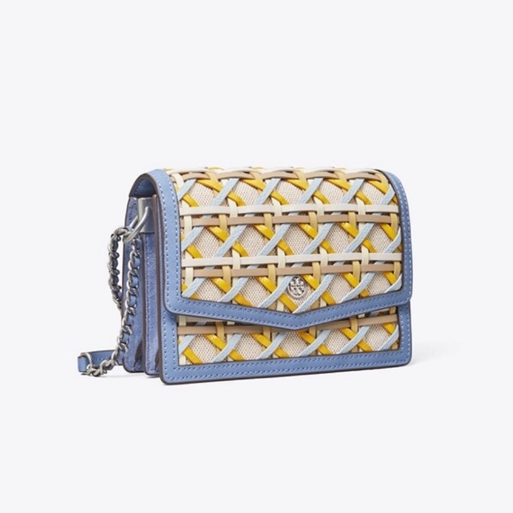 Tory Burch Handbags - Tory Burch Robinson Woven Mini Shoulder bag